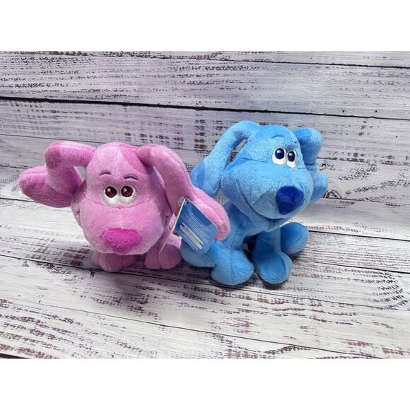 Blues Clues & You Plush 7'' Blue Magenta Stuffed Plush Dog Nickelodeon Exc Cond - Picture 2 of 4